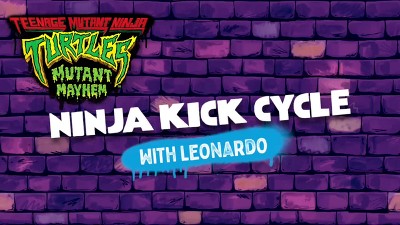 Teenage Mutant Ninja Turtles: Mutant Mayhem Ninja Kick Cycle With Leonardo  Action Figure : Target