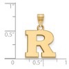Black Bow Jewelry 14k Yellow Gold Rutgers Scarlet Knights NCAA Small Pendant - 2 of 3