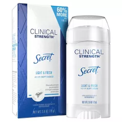 Secret Clinical Strength Light and Fresh Soft Solid Antiperspirant & Deodorant