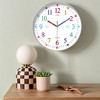 REGALWOVEN Plastic Round Battery Powered Silent Non-Ticking Wall Clock 12 Inches - 2 of 4