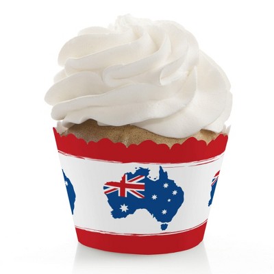 Big Dot of Happiness Australia Day - G'Day Mate Aussie Party Decorations - Party Cupcake Wrappers - Set of 12