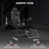 Dardoo X52 Flight Sim Rig Cockpit with Gray Seat Foldable Pedal Stand for Logitech,Thrustmaster,Hotas Warthog(No Joystick,Throttle or Pedals Included) - 2 of 4
