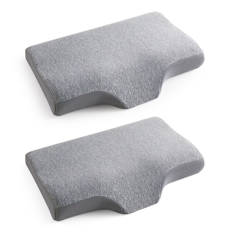 Peace Nest Cervical Memory Foam Contour Bed Pillows Set of 2, 5 of 9