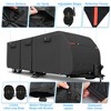Unique Bargains 210D Oxford Waterproof Windproof Travel RV Trailer Cover With Storage Bag - 4 of 4