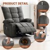 Swivel Rocker Recliner Chair with Massage and Heat, Oversize Ergonomic Lounge Single Sofa with Side Pocket, Cup Holders - 2 of 4