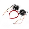 Unique Bargains Halloween Masks Pattern Headband 4.72" Diameter Black Red 1 Pc - 4 of 4