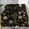 Lomsoe Vintage Pine Cone & White Daisy Print Flannel Blanket - All Seasons Soft and Warm Throw Blanket for Bed, Napping, Camping, Travel, Office - 3 of 4