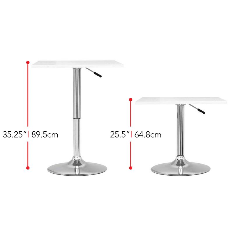 Adjustable Height Square Bar Table - CorLiving, 3 of 7