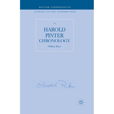 A Harold Pinter Chronology - (Author Chronologies) by  W Baker (Paperback)