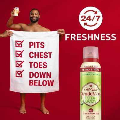 Old Spice Whole Body Deodorant for Men - Total Body Aluminum Free Spray - Cucumber &#38; Avocado - 3.5oz_3