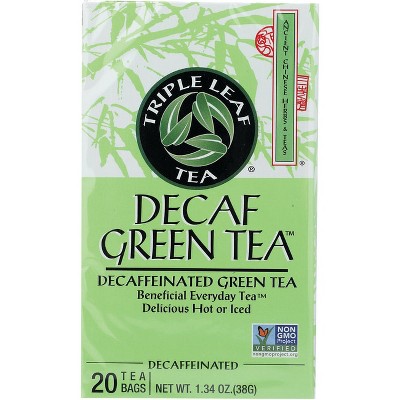 Triple Leaf Tea Decaf Green Tea.