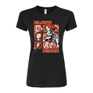 Women's - Marvel - Black Widow Grid Fitted Graphic T-Shirt - 1 of 3
