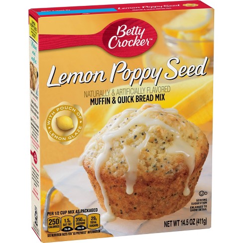 Betty Crocker Lemon Poppy Seed Muffin Mix 14 5oz Target