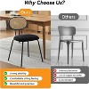 Rattan Dining Chairs Set of 2,Mid Century Dining Room Chairs with Metal Legs - 3 of 4