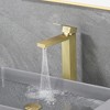 SUMERAIN Brushed Gold Vessel Sink Faucet Single Hole Single Handle Stainless Steel 304 Vanity Faucet - 3 of 4