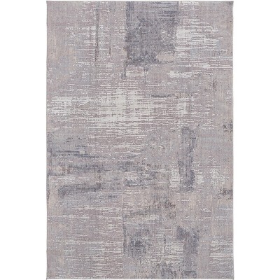Lennox Transitional Abstract Taupe/Tan/Blue Area Rug