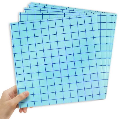 Craftopia Transfer Tape Sheets for Vinyl 12 Clear with Blue Alignment Grid - image 1 of 4