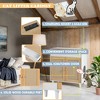 Whisen Multi-Use Rolling Side Table & Cat Litter Box & Cat Bed House with Flip-Up Door and Large Storage - 4 of 4