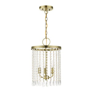 Livex Lighting Elizabeth 3 - Light Pendant in  Antique Brass - 1 of 1