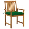 vidaXL Patio Chairs with Cushions 4 pcs Solid Acacia Wood - image 2 of 4