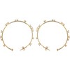 Pavilion Gift Company - Stunning Crystal in Gold - 2" Cubic Zirconia Hoop Earrings - Earrings - 4 of 4