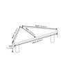 Furinno Modern Monitor Stand Laptop Riser Desktop Organizer Computer Stand Shelf,Black - 3 of 4