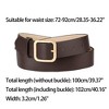 Allegra K Women Pin Buckle Belt Soft Wide Waist Belt Casual Dresses Jeans Pants 1 Pc - 3 of 4