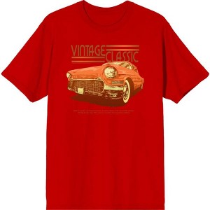 Car Fanatic Vintage Classic Orange Car Men's Short Sleeve Tee - 1 of 2