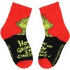 Dr. Seuss GRINCH Kids Socks 2 Pairs Athletic Crew Socks For Boys' Or Girls' Multicoloured - 3 of 3