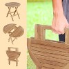 Acoinel HDPE Patio End Table for Outdoor - 3 of 4