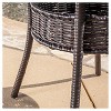 Littleton 3-Piece Wicker Patio Bistro Seating Set - Brown - Christopher Knight Home: Weather-Resistant, No Assembly Required - 4 of 4