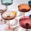 The Wine Savant Ribbed Colored Champagne & Cocktail Glasses, Luxurious & Stylish Design, Unique Addition to Home Bar - 6 pk - 3 of 4