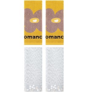 REGALWOVEN 4 Pcs 100% Cotton Floral Embroidered Soft Absorbent Decorative Hand Towel - 1 of 4