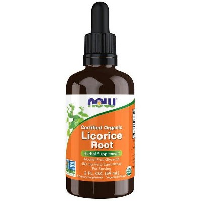 Organic Licorice Root Liquid Glycerite by Now Foods  -  2 fl oz Liquid