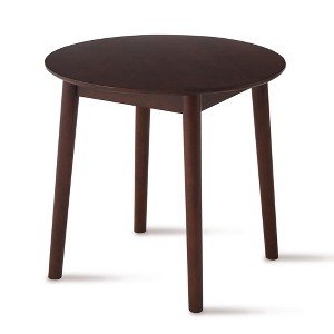 Dexmalle Mid Century Elegant Walnut Round Dining Table - 1 of 4
