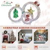 Syemin Decorative Holiday Scene Props Set of 3 Iridescent Cut-out Gift Box Christmas Decorations Holiday Decor Holiday Displays, White, 24"*24"*24" - 3 of 4