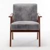 Kumasinova Accent Chair with Solid Wood Frame,Wingback Chair with Thick Backrest,Lounge Chair Indoor,Reading Chair for Living Room&Bedroom - 2 of 4