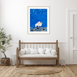 Amanti Art Bison Beneath The Stars I by Casey Craig Wood Framed Wall Art Print - 1 of 4