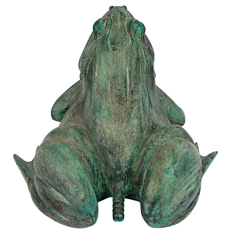 Design Toscano Medium Bull Frog Cast Bronze Garden Statue, 4 of 9