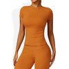 Anna-Kaci Active Women's Crew Neck Top Shirts with Seamless Fit and Stretch Fabric - 4 of 4