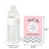Big Dot of Happiness Pink Winter Wonderland - Holiday Snowflake Birthday Party or Baby Shower Thank You Cards (8 Count) - 3 of 4