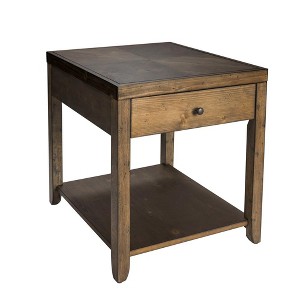 Liberty Furniture,Mitchell End Table in Nutmeg - 1 of 4