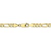 Black Bow Jewelry 4.5mm, 10k Yellow Gold, Concave Figaro Chain Bracelet - 3 of 4