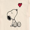 Men's - Peanuts - Snoopy with Red Heart Short Sleeve Graphic T-Shirt - 2 of 4