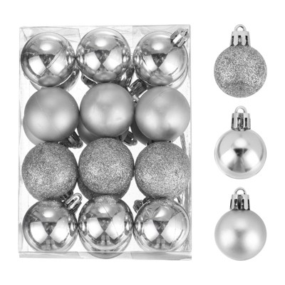 Unique Bargains Shatterproof Home Decorative Christmas Tree Hanging Ball Ornaments 24 Pcs