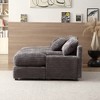 74.8" Modern Corduroy Upholstered Twins Sleeper Sectional Sofas, Sleeper Sofa Bed & Daybed - 4 of 4