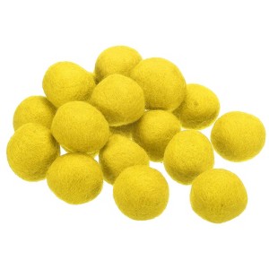 Unique Bargains Crafts Handcrafts Project DIY Wool Felt Balls Beads 20 Pcs - 1 of 3