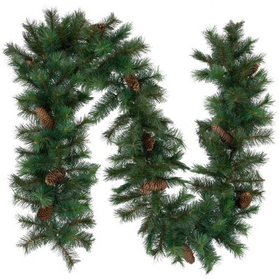 Northlight 4.5' X 5.5 Unlit Snow Dusted Pine Cones, Berries, And Long Pine  Needles Artificial Christmas Garland : Target