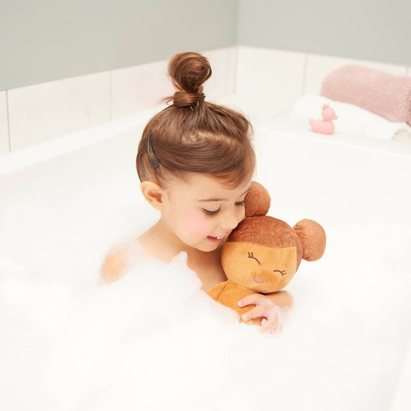 LullaBaby Bath Plush Doll For Real Water Play - Light Brown Hair, 3 of 9