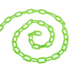Unique Bargains Adjustable Crowd Control at Driveway Plastic Chain Barrier with Snap Hook - 1 of 4